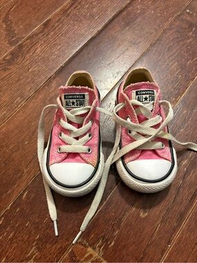 Converse Pink Low Top Kids' Canvas Sneakers